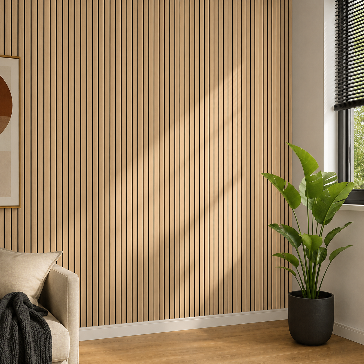 Embossed 3D Wood-Look Self-Adhesive Wall Sticker