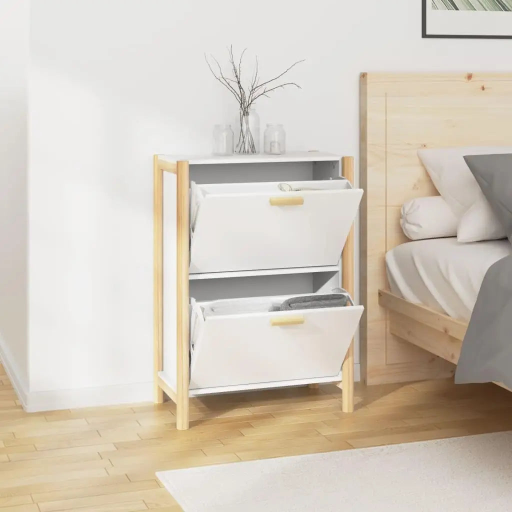 Entryway Shoe Cabinet Slim Space-Saving Enclosed Doors