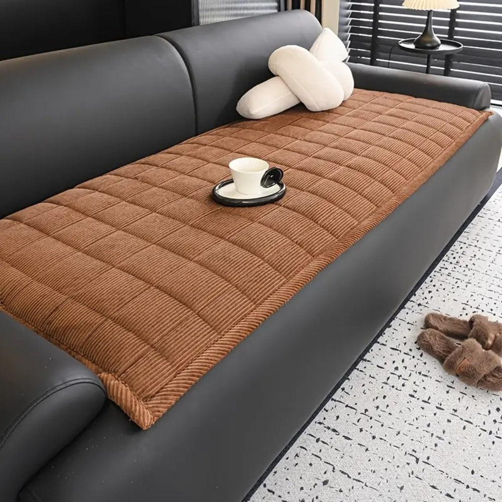 Quilted Non-Slip Machine Washable Sofa Rug