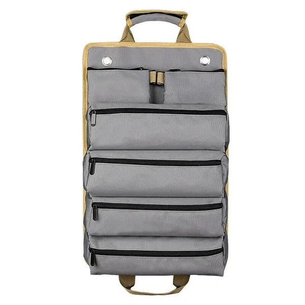 Roll-Up Tool Bag Oxford Fabric & Waterproof Zippers