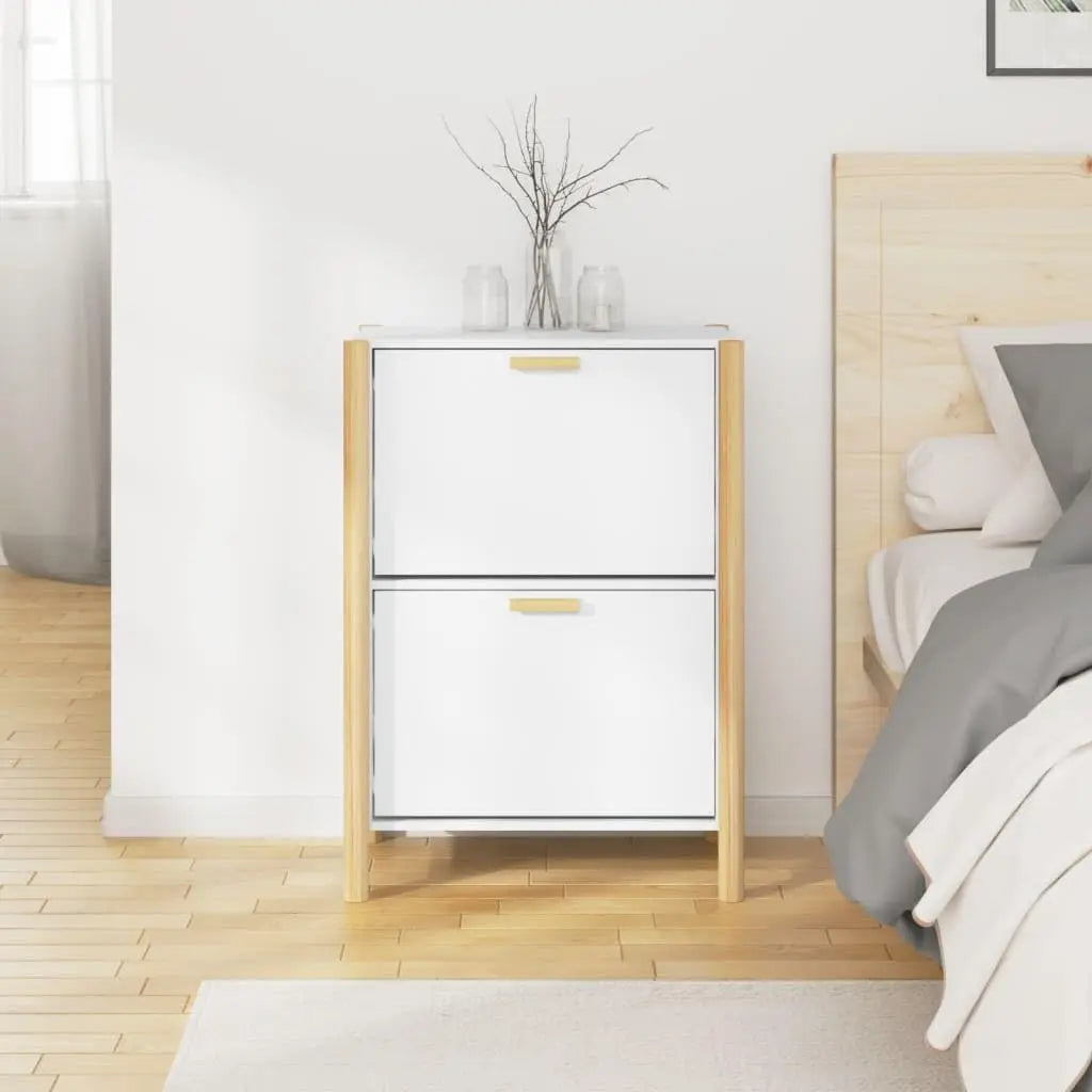 Entryway Shoe Cabinet Slim Space-Saving Enclosed Doors