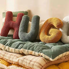 Decorative Cushion Alphabet Print Cotton & Inner Insert