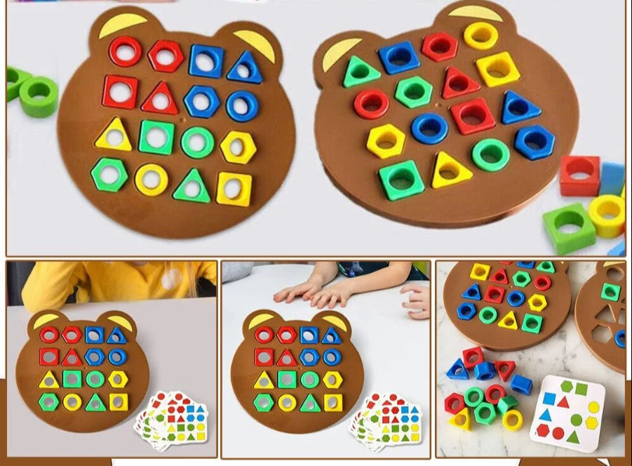 Shape and Color Puzzle Montessori-Inspired Set of 2