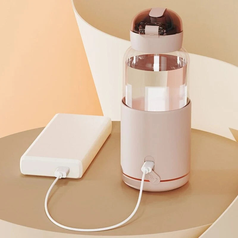 Baby Bottle Warmer USB-C Rechargeable Borosilicate Glass