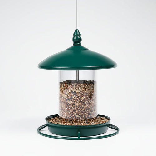 360-Degree Perch Metal Bird Feeder for Simple Refilling and Cleaning