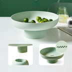 Decorative Ceramic Serving Bowl for Kitchen Counter - Retro Fruit Design
