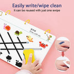 Interactive Writing Book Wipe-Clean Pages Includes Marker & Eraser