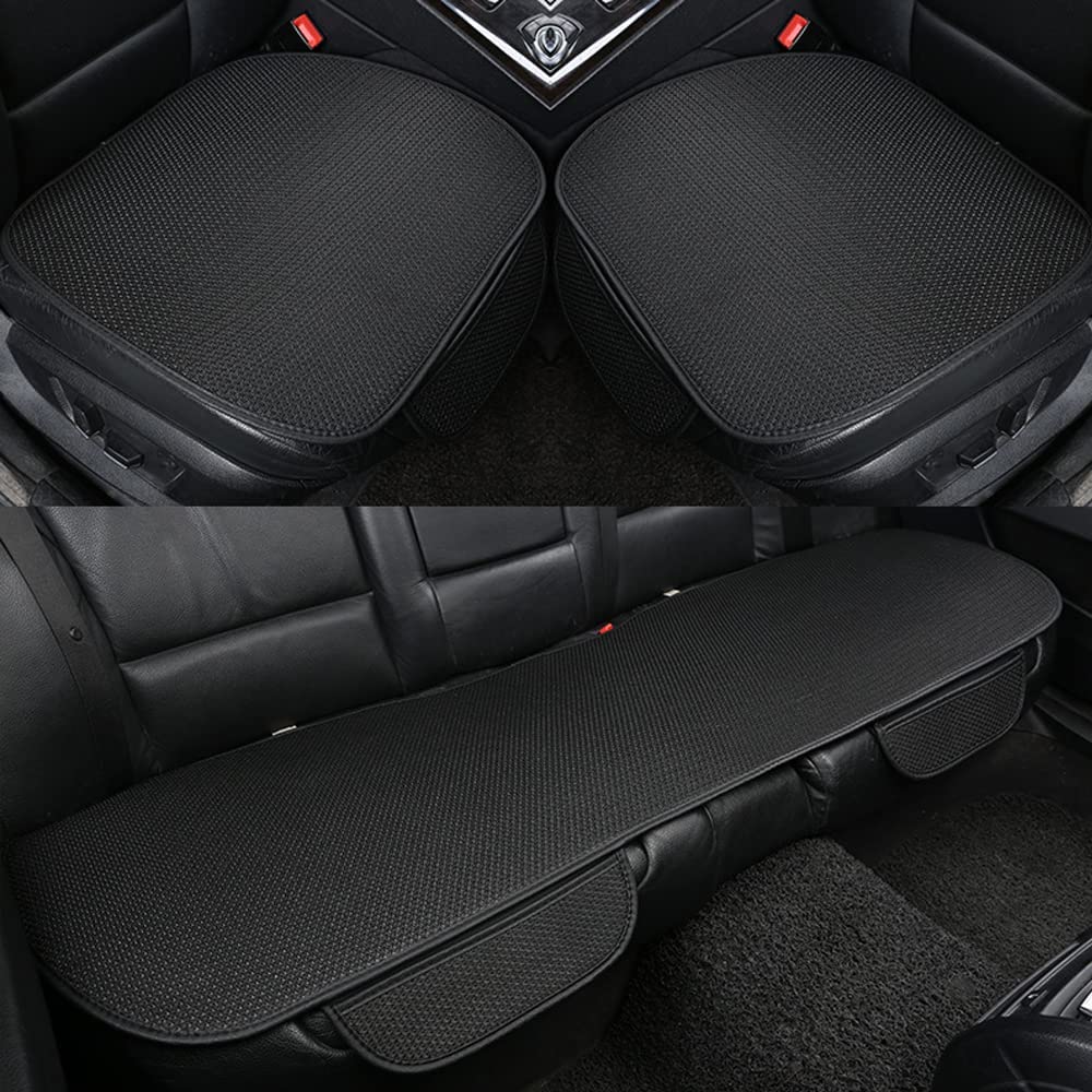 Car Seat Covers 3-Piece Cooling Ice Silk Massage Anti-Slip