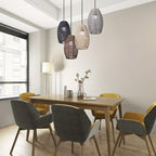 Natural Woven Ceiling Light Fixture with Modern Handwoven Rope Shade