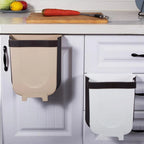 Wall-Mounted Trash Bin Foldable Space-Saving 22 Lb Capacity