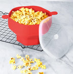 Microwave Popcorn Maker Reusable Silicone Non-Stick & Dishwasher-Safe