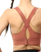 Sports Bra High Impact Front Zip & Adjustable Straps