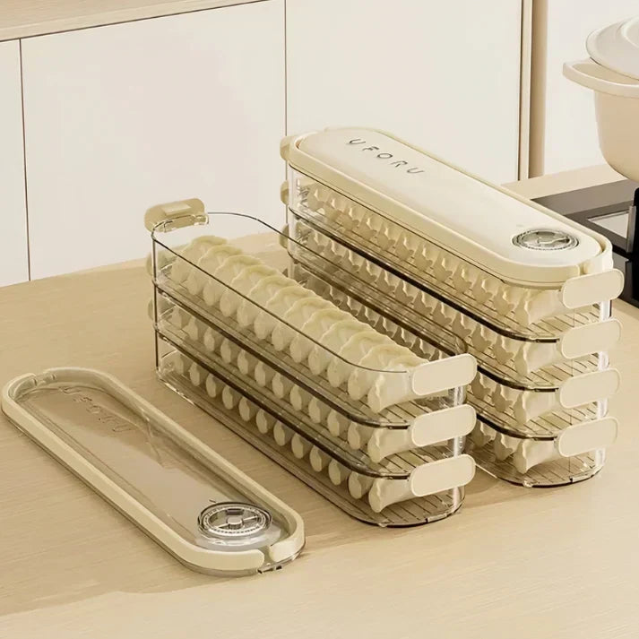 Fridge Storage Box Stackable Airtight Space-Saving