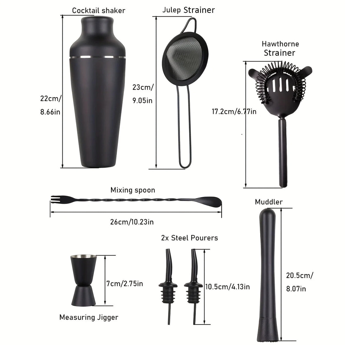 Cocktail Set Stainless Steel Complete Bar Kit