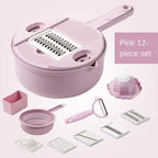 Vegetable Slicer 12-in-1 Stainless Steel Blades