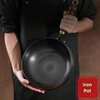 Stalwart Cast Iron Deep Frying Pan with Lid for Versatile Cooking