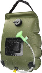 Camping Shower 20L Heat-Absorbing PVC Adjustable Head & Hose
