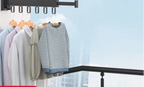 Wall-Mounted Clothes Drying Rack Foldable & Extendable Rust-Resistant Aluminum