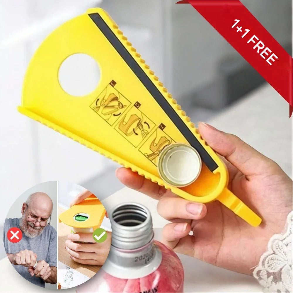 Jar & Bottle Opener Ergonomic Non-Slip Fits Most Jars