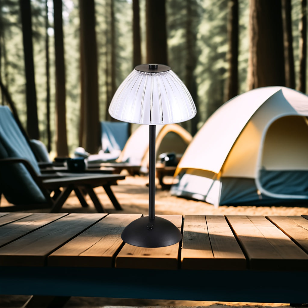 Rechargeable USB Table Lamp with Golden Finish