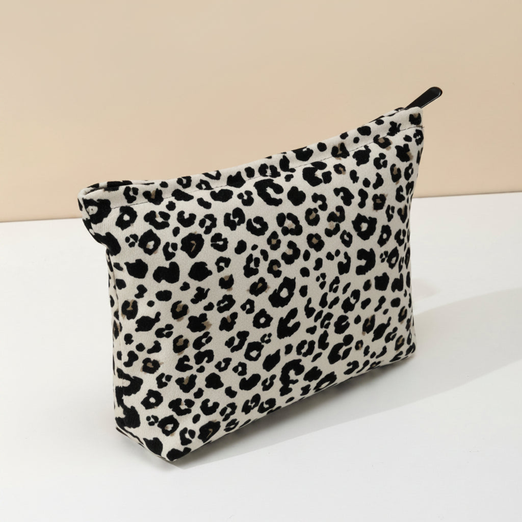 Leopard Print Cosmetic Organizer Pouch for Travel - Mother's Day Gift