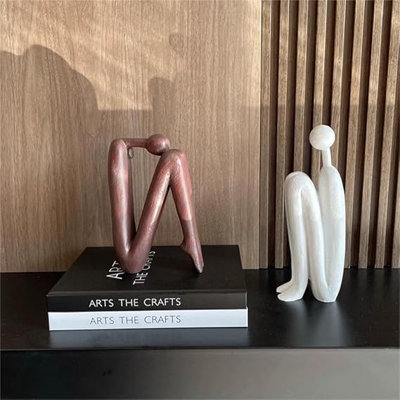 Bookend Sculptural Metal Sturdy Support