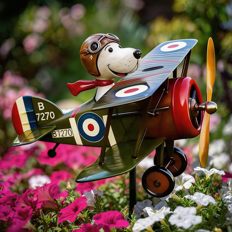Weather-Resistant Stainless Steel Biplane Wind Spinner