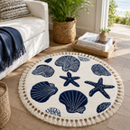 Absorbent Quick-Drying Terry Round Beach Towel