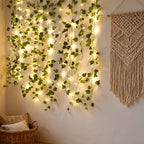 Solar-Powered Ivy Leaf String Lights (7 m)