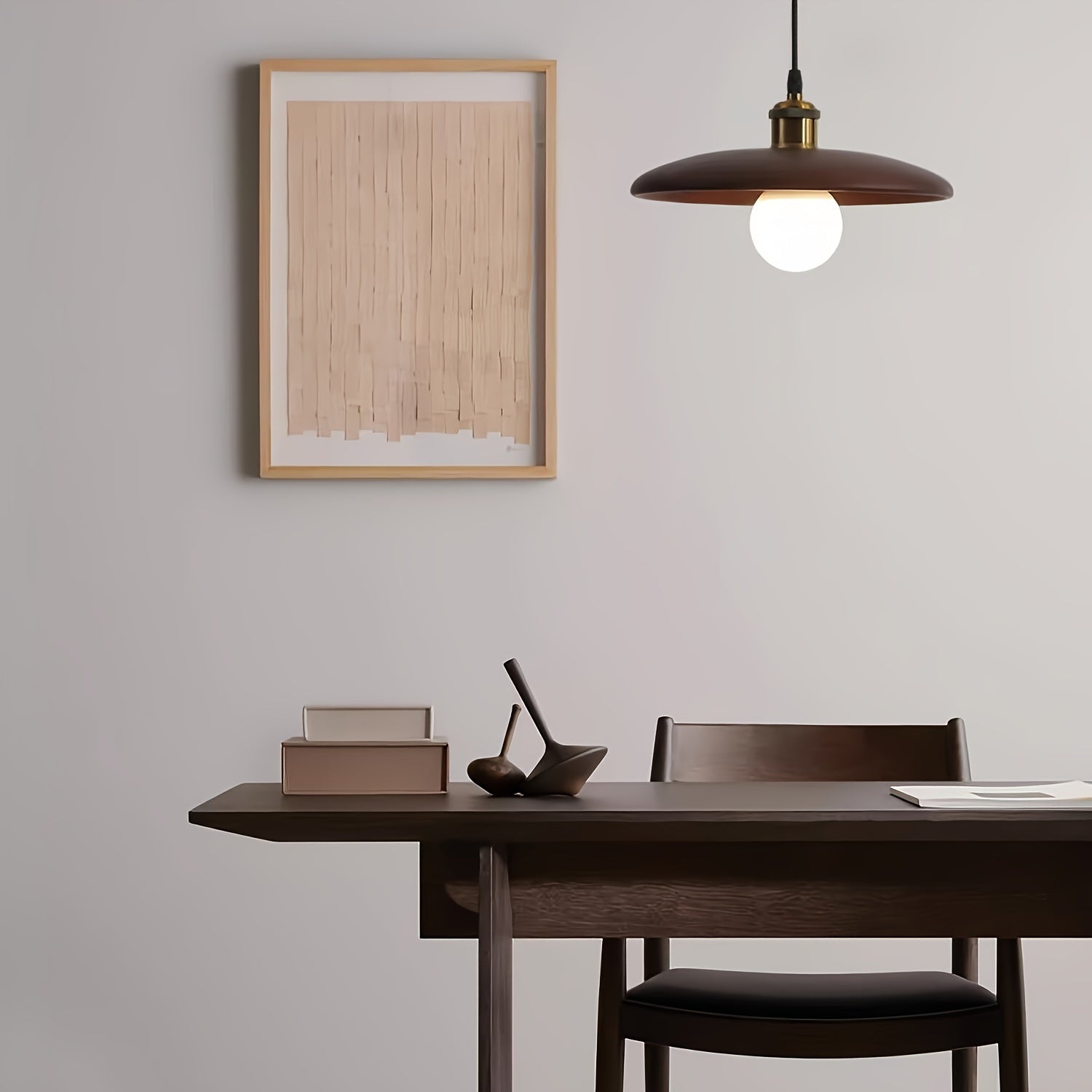 Scandinavian Ceiling Lamp - Solid Wood Pendant Light in Modern Design
