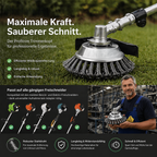 Universal Fit Wear-Resistant Multi-Surface Lawn Trimmer Attachment