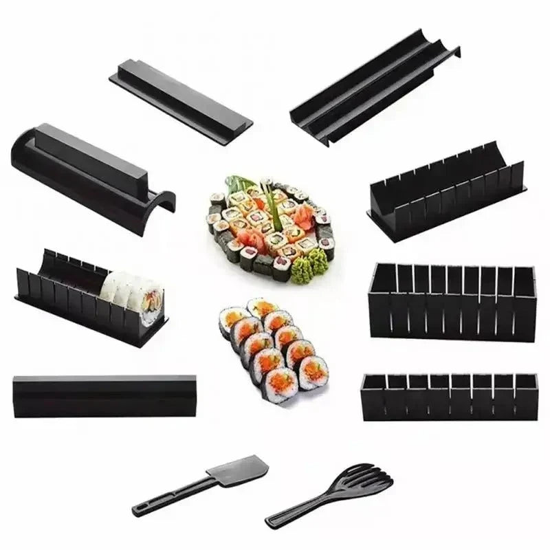 Sushi Maker Set Push-Button Multi-Shape Dishwasher-Safe