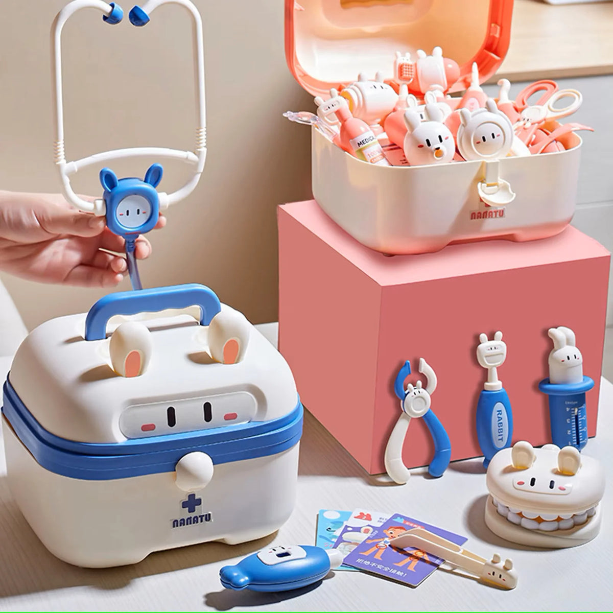 Kids Doctor Play Set Sound & Light Realistic Accessories