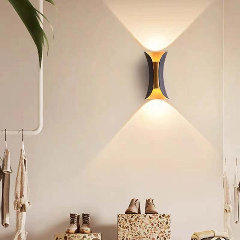 Outdoor LED Wall Light - Upward and Downward Sculpted Design