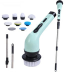 Electric Spin Cleaning Brush 9 Interchangeable Heads Rechargeable
