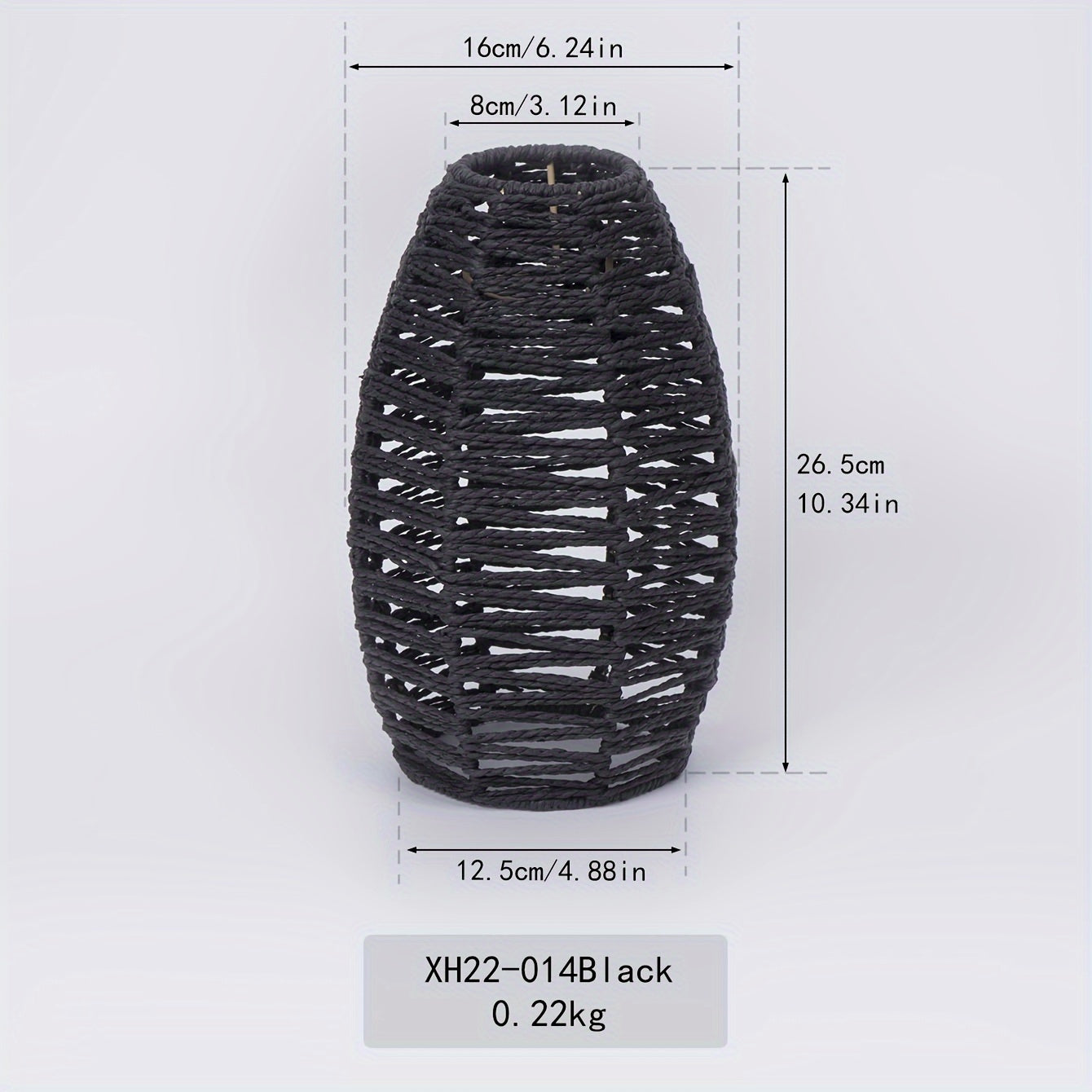 Natural Woven Ceiling Light Fixture with Modern Handwoven Rope Shade