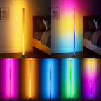 RGBIC LED Dimmable Aluminum Floor Lamp (App & Remote Control)