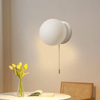 Luminous Glass Globe Wall Light for Modern Spaces