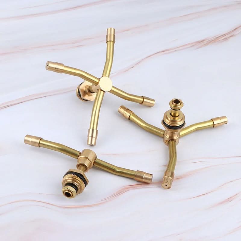 360° Adjustable Brass Garden Sprinkler – SpinJet Watering System