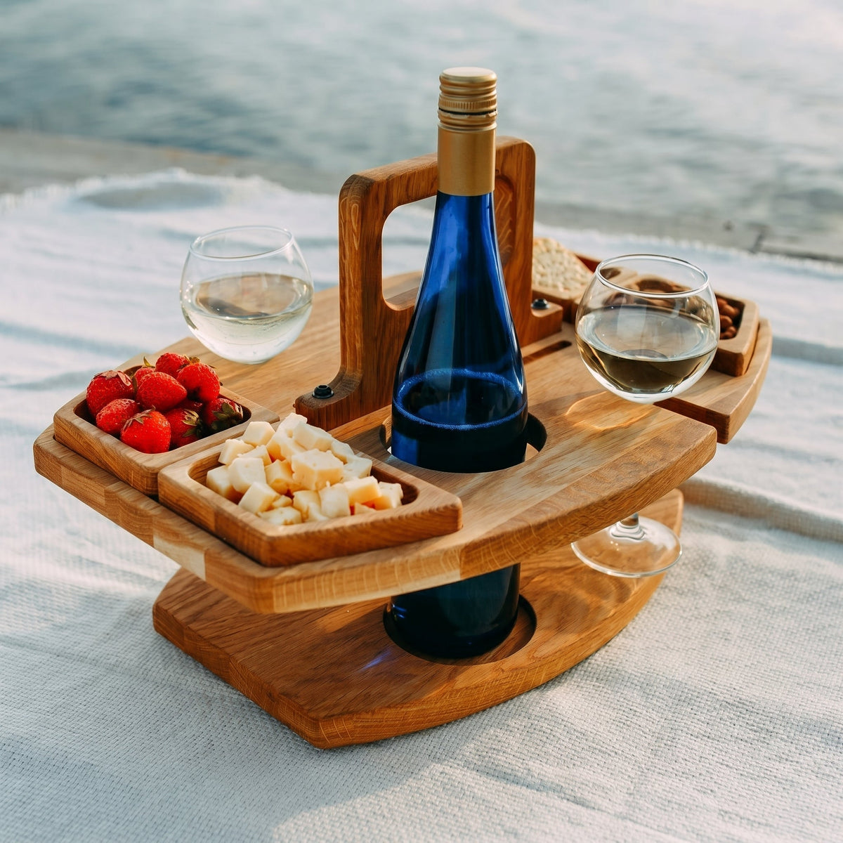 Outdoor Wine and Aperitif Serving Table