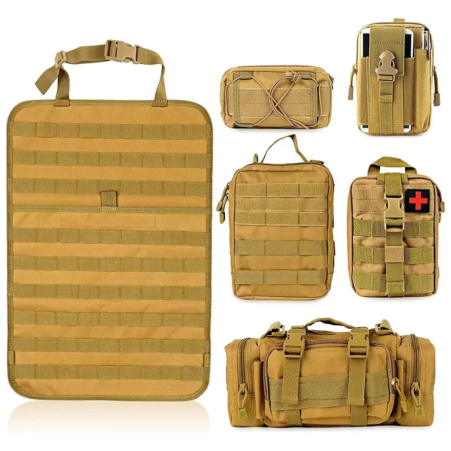 Hanging Car Organizer Oxford 600D Six Pockets