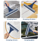 Window Squeegee 2-in-1 Microfiber & Telescopic Handle