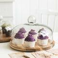 Glass Dome Cake Display Stand for Desserts and Sweets