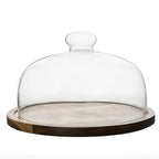 Glass Dome Cake Display Stand for Desserts and Sweets