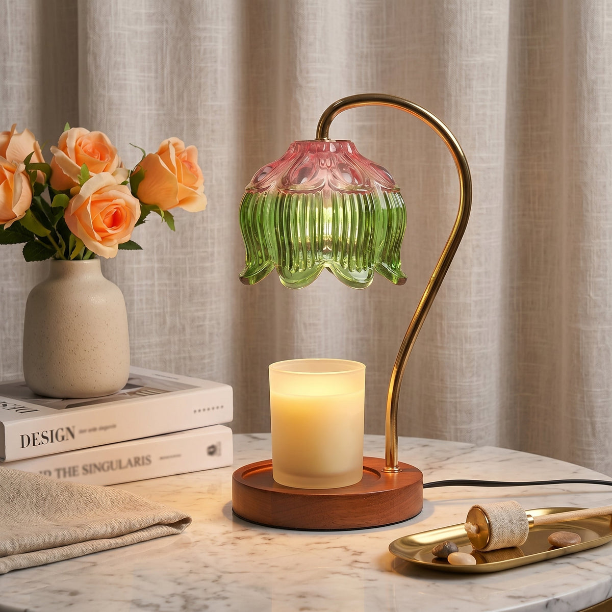 Flower Shade Candle Heater