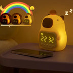 LED Display Digital Alarm Clock Featuring Capybara Design