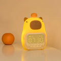 LED Display Digital Alarm Clock Featuring Capybara Design