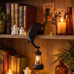Decorative Cat Sculpture with Hook for Shelving