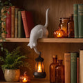 Decorative Cat Sculpture with Hook for Shelving
