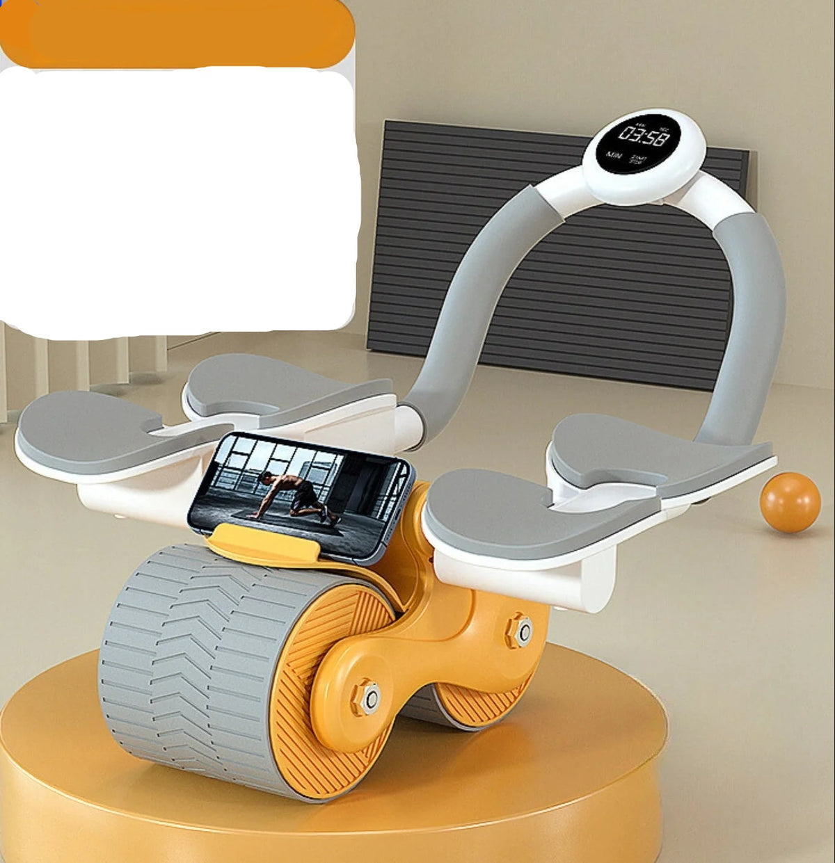 Abdominal Trainer Automatic Rebound & EVA Foam Handles